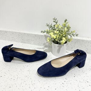 Everlane The Day Pump Navy Size 10.5 KD new with out box